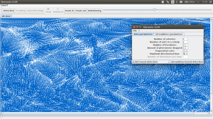 A velocity field from a NetCDF file displayed in Marsouin